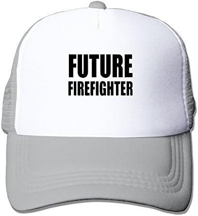 Future Firefighter Summer Passion Movement Summer Fashion Mesh Baseball Cap Adjustable Trucker Hats For Outdoor Sport Ash