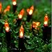 zerproc Orange Christmas Lights 33ft 100 LED String Lights 120V UL Certified Xmas Tree Lights for Christmas Halloween, Patio, Holiday, Party, Home, Indoor and Outdoor Decoration