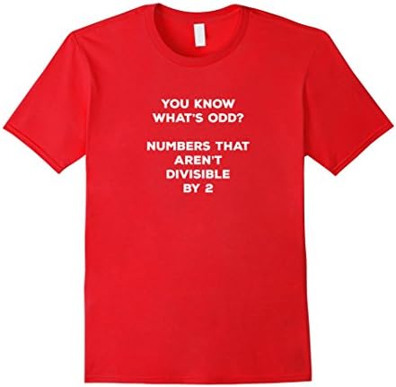 Men's Funny Math Humor T-Shirt XL Red