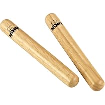 Nino Percussion NINO574 Natural Wood Claves, 8