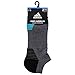 adidas Men's Superlite Speed Mesh No Show Sock (2-Pair), Dark Grey Marl/Black/Lab Green/Bright Yellow, Large, (Shoe Size 6-12)
