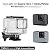 FINEST+ Waterproof Housing Shell for GoPro HERO7 White/Silver Diving Protective Housing Case 45m with Anti Fog and Bracket Accessories for Go Pro Hero 7 White/Silver Action Camera