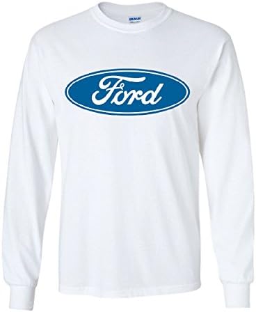 Licensed Ford Logo Long Sleeve Novelty T-Shirt FoMoCo Truck Mustang Performance