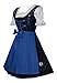 Edelweiss Creek 3-piece German Party Oktoberfest Dirndl Dress Black & Blue