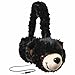 ReTrak Retractable Animalz Tangle-Free, Volume Limiting (85 dB) Over Ear Headphones for Kids, Black Bear (ETAUDFBEAR)