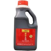 Lee Kum Kee Soy Sauce (64 oz - 1 Pack) Vegan, Non-GM Soybeans | Umami Flavor | Perfect for Marinades, Stews, Sauce Mixes, Stir-Frying, Drizzling, Dipping, Seasoning &amp; Braising