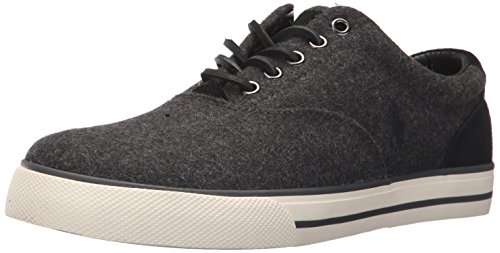 Polo ralph lauren men s vaughn sneaker, charcoal heathe…