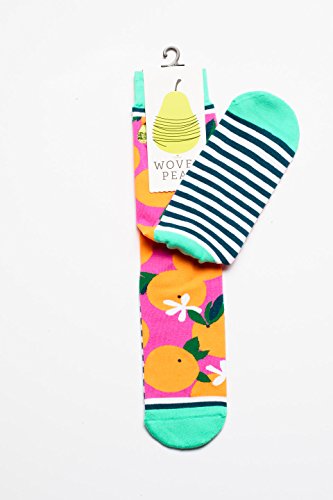 Woven Pear Women's Socks Orange You Glad, One Size - Thumbnail 6
