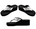 Best Rhinestone Wedge Flip Flops with Bling for Women TravelNut Flip Flops Size 8 Sandals for Women Top Casual Summer Bling Comfort Thong Style Summer Sandals 2 Inch Flip Flops Thick Heel Thong T-Strap Sandal Junior (Size8)