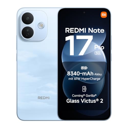 XIAOMI REDMI Note 17 Pro 5G, Smartphone 8+512GB, Sky Blue, 8340mAh Battery