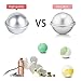 Fiery Youth DIY Metal Bath Bomb Mold with One Size 3 Set Relaxation and Save Your Money Mix Your Own Recipes Easy to Make Perfect Bath Bomb for Gift(With Instructions)