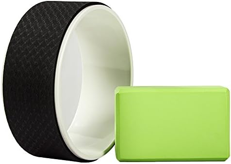Witlucky Yoga Wheel for Stretching (Black &amp; White)