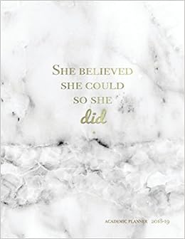 Amazon Com She Believed She Could So She Did Academic Planner
