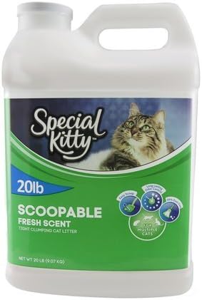 Special Kitty Scoopable Fresh Scent Tight Clumping Cat Litter, 20 lb