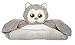 Bearington Lil' Owlie Tummy Time Mat, 30 x 30 Inch Owl Plush Stuffed Animal Blanket, Baby Shower Gifts and Lounger Pillow