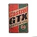 PEI's Retro Vintage Tin Metal Sign, Castrol Motor Oil, Wall Decor for Home Garage Bar Man Cave, 8x12/20x30cm