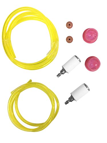 8Pcs Primer Bulb Fuel Filter Check Valve Fuel Line Fit WEEDEATER Featherlite Trimmer 530058709 POULAN P1500 P2500 P3500 P4500