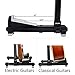 Guitar Stand, Ohuhu A Frame Portable Guitar Floor Stands Adjustable Light Weight Foldable Guitar Holder for Guitar, Bass, Violin, Ukulele, Banjo, Mandolin (Black) (1 - Pack)