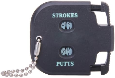 Golf Stroke Putt Shot Score Counter With Key Chain Black