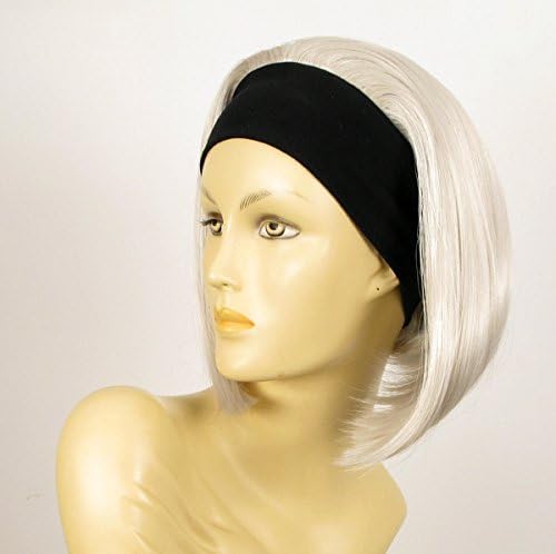 WIG UNIVERS Headband Wig Women Short Smooth White Ref Dorothee 60