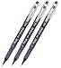 Pilot P-700 Rollerball Stick Gel Pen, Black Ink, Fine Point 3-PACK(38610)