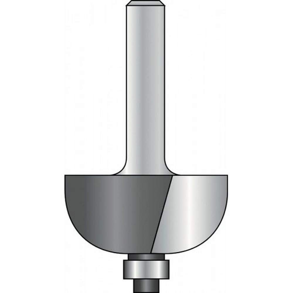 Hitachi 754086 Milling Cutter HM for Semi-Circular Axle 8 mm Diameter 28.6 mm Depth 14.3