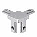 PZRT 4-Pack 2020 Series 3-Way End Corner Bracket Connector, with Screws for Standard 6mm T Slot Aluminum Extrusion Profile