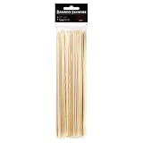 Skewers, Natural Bamboo, 100 Count, 6 Inches, BBQ Skewers, Kabobs, Fruit Sticks, Fondue Sticks, Campfire Sticks