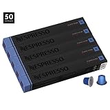 Nespresso Capsules OriginalLine , Vivalto Lungo Decaffeinato, Medium Roast Coffee, 50 Count Coffee Pods, Brews 3.7 oz