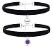 Cozylife S925 Seashell Pearl Pendant Girls Black Velvet Gothic Choker Necklace for Women Kids