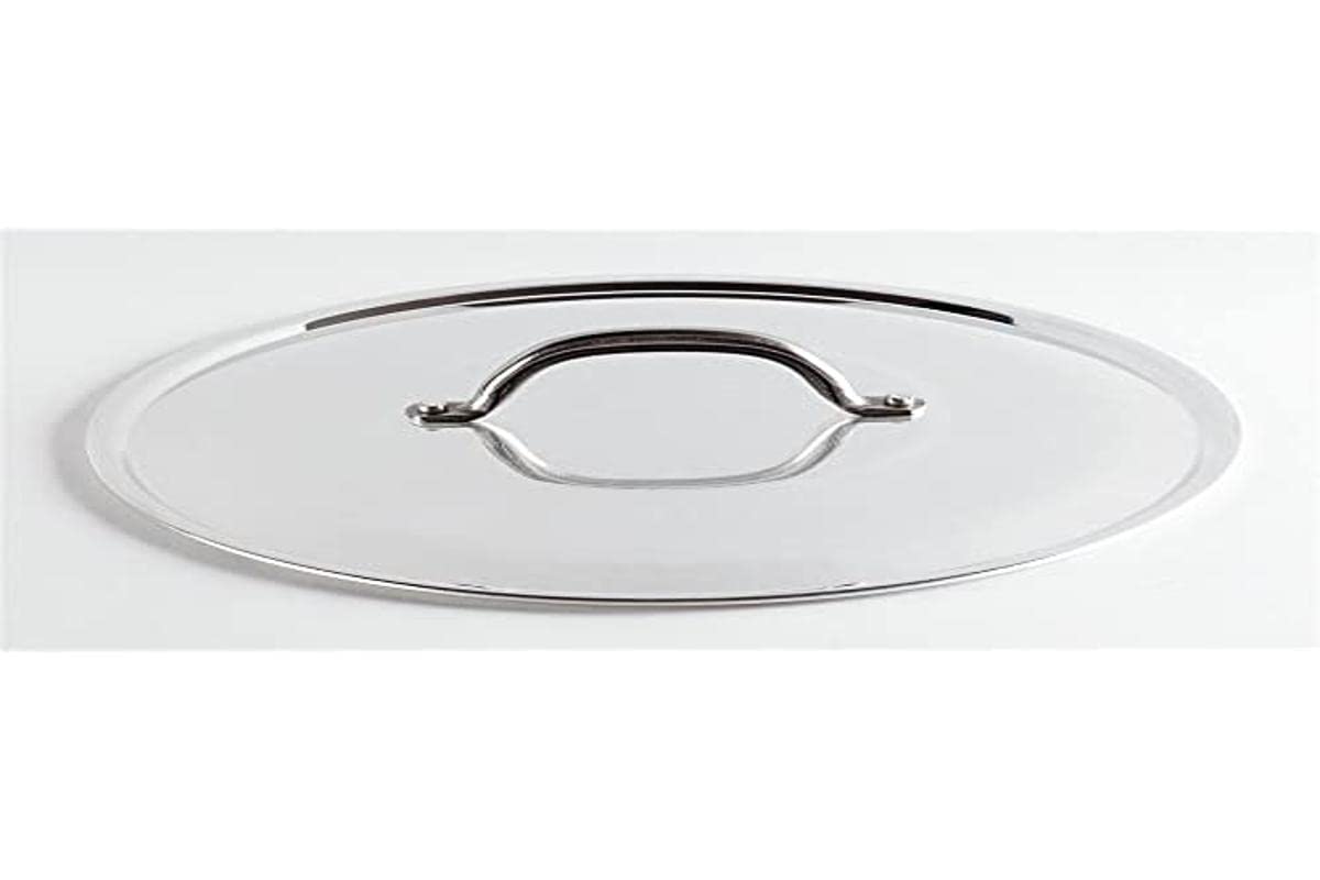 Pentole Agnelli Aluminium Round Lid With Steel Bridge, Diameter 16 Cm.