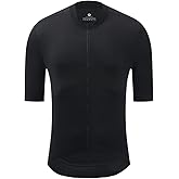 YKYWBIKE Cycling Jersey Men Aero Race Fit, Road Bike Jersey Short Sleeved Moisture Wicking, Breathable,Zip Pocket,UPF50＋