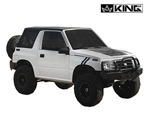 King 4WD Replacement Soft Top - Black Diamond - Tracker 1986-1994 Suzuki Sidekick - Thumbnail 2