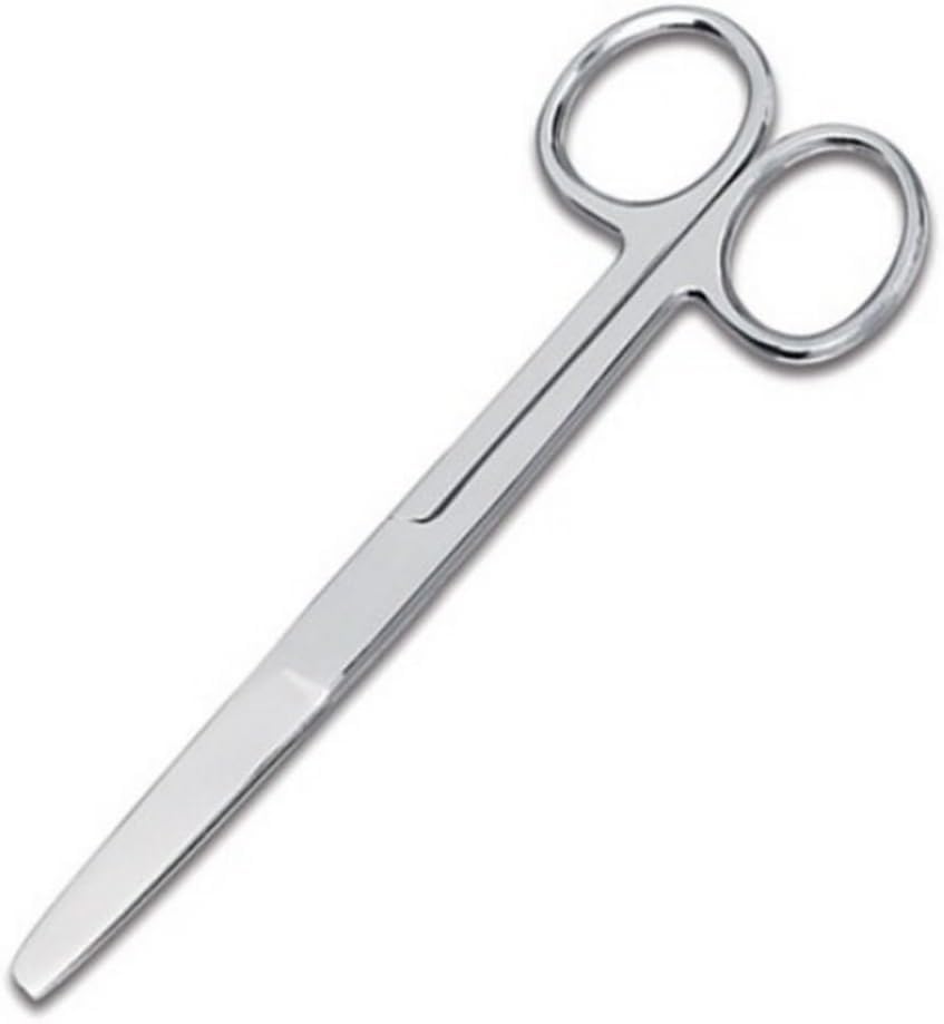 INSGB - Quality Nursing Blunt/Sharp Dressing Scissors Brushed Stainless Steel Autoclavable (Blunt/Blunt Straight)
