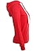 Luna Flower Women's Slim Pullover Fleece Interior Kangaroo Pocket Hoodie Tops