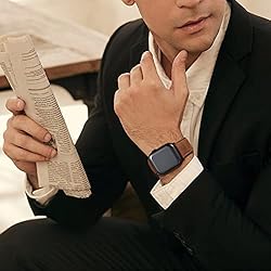 SUNFWR Leather Bands Compatible with Apple Watch