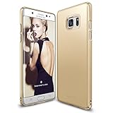 Galaxy Note 7 Case, Ringke [Slim] Snug-Fit Slender [Tailored Cutouts] Ultra-Thin Fluid Curved Edge Enhance Protective Case Superior Coating PC Hard Skin Cover for Samsung Galaxy Note 7 - Royal Gold