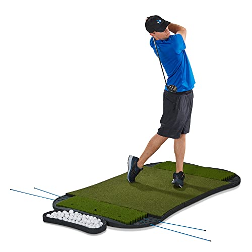 Fiberbuilt Golf 5'x4' Hourglass Pro Studio Mat Kit SingleSided Hitting Mat with Premium