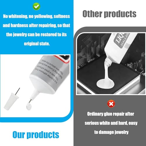 folteitei B7000 Glue, 5 Pcs Multipurpose Super Adhesive Glue, Industrial Glue for Bonding DIY Crafts, Jewelry, Phone Screen, Repair Glass Metal (15 ml/0.5 oz)