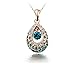 KATGI Fashion Austrian Crystal Angel Teardrop Pendant Necklace or Earrings