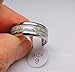 Glow in The Dark Band 8mm Wide Stainless Steel Rings for Men or Women Couples Matching Black Wedding Bridal Ring Ginger Lyne Fashion Jewelry
