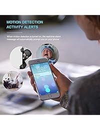 Cámara de seguridad WiFi UNIOJO para interiores, cámara de vigilancia IP para el hogar con visión nocturna, seguimiento de movimientos, alertas de actividad, servicio en la nube disponible para bebés ancianos monitores de mascotas (4 paquetes)
