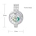 10pcs Silver Pearl Cage Locket Pendants, Essential Oil Diffuser DIY Necklace Bracelet Jewelry Making Craft, Bulk Beads Aromatherapy Diffuser Charms Gifts for Women Girls (Clock)