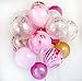 Modern Pink and Gold Confetti Marble Balloon Party Decoration (20pcs, 12