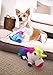 goDog (2 Count Magical Creatures Unicorn Squeaky Plush Dog Toy, Chew Guard Technology - Blue/White, Small