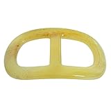 Mary Crafts Buffalo Horn Scarf Ring Curved Shawl Ring Scarf Jewelry 3