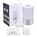 Touch Sensor Bedside Lamp, Satu Brown Smart LED Table Lamp Night Light Desk Lamps Portable Atmosphere Lighting, Dimmable Warm White Lights and Color Changing RGB