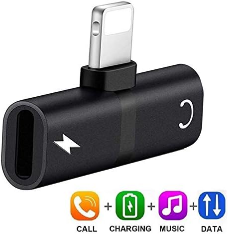 Headphone Adapter for iPhone Charger Jack AUX Audio Adapter for iPhone Adapter Compatible with iPhone 7/7Plus/8/8Plus/X/XS/XR/10/XSMAX Dongle Accessory Connector Compatible All iOS System