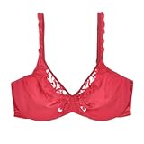 La Isla Women's Full Coverage Elegant Embroidered Minimizer Bra