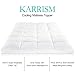 KARRISM Extra Thick Mattress Topper, Cooling Mattress Pad Cover Topper, 400TC Cotton Pillow Top (8-21Inch Deep Pocket)(California King, White)